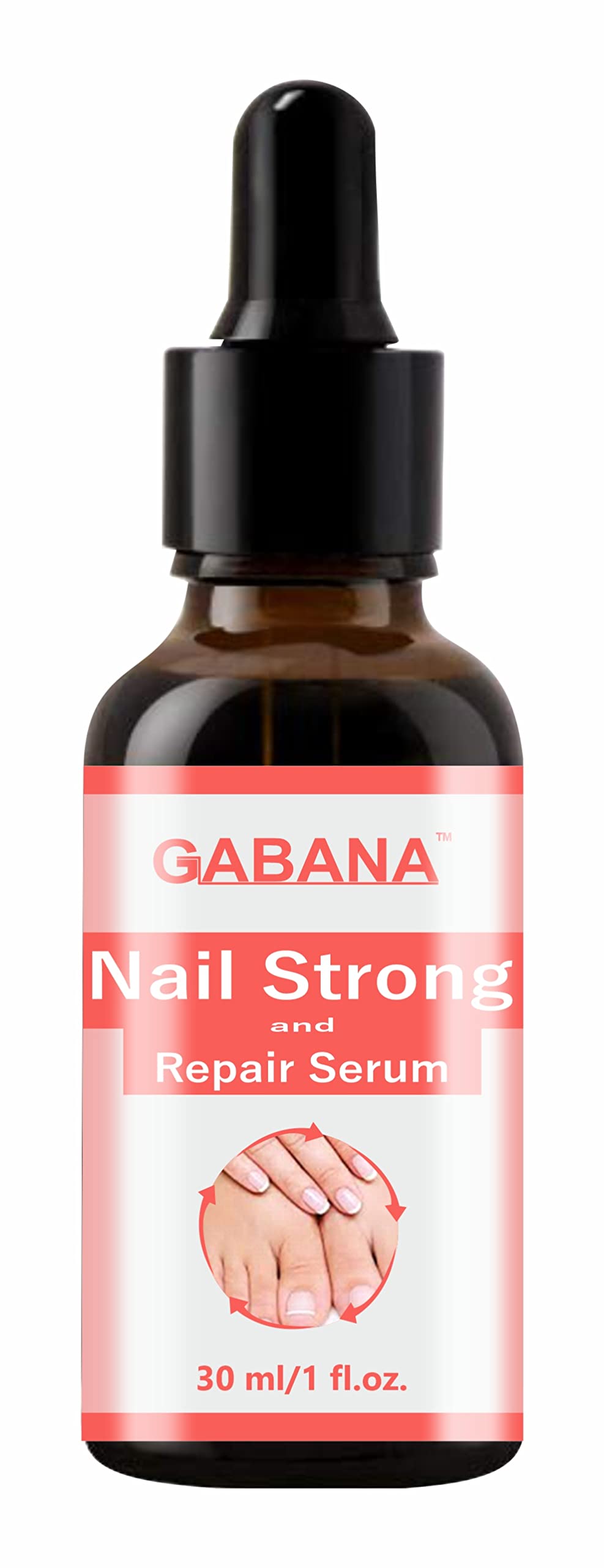GABANA Nail Strengthening & Repair Serum for Women - 30ml | Damaged & Fungal Nail Treatment for Growth, Strength & Care | Perfect for Brittle, Weak & Peeling Nails at Home or Salon