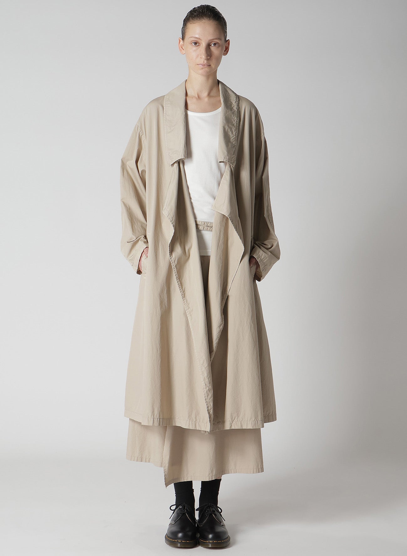 Premium Cotton Broadcloth Dyed Big Collar Trench Coat for Women - Stylish Outerwear for Fall & Winter Fashion, Office Wear & Casual Outings