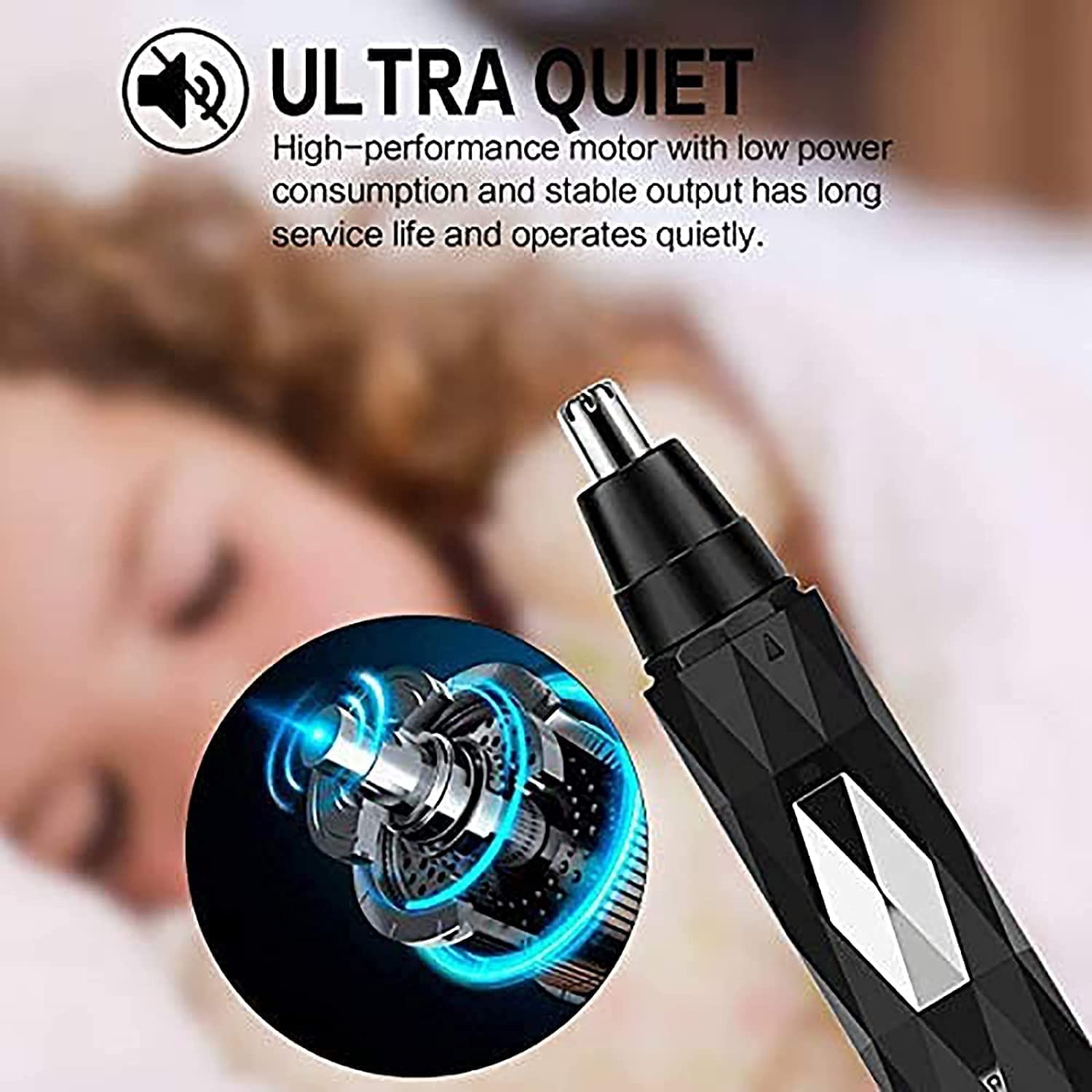 Professional Painless Nose & Ear Hair Trimmer for Men & Women - Waterproof, Easy to Use & Clean, Unisex Grooming Tool - Perfect for Travel, Home & Salon Use