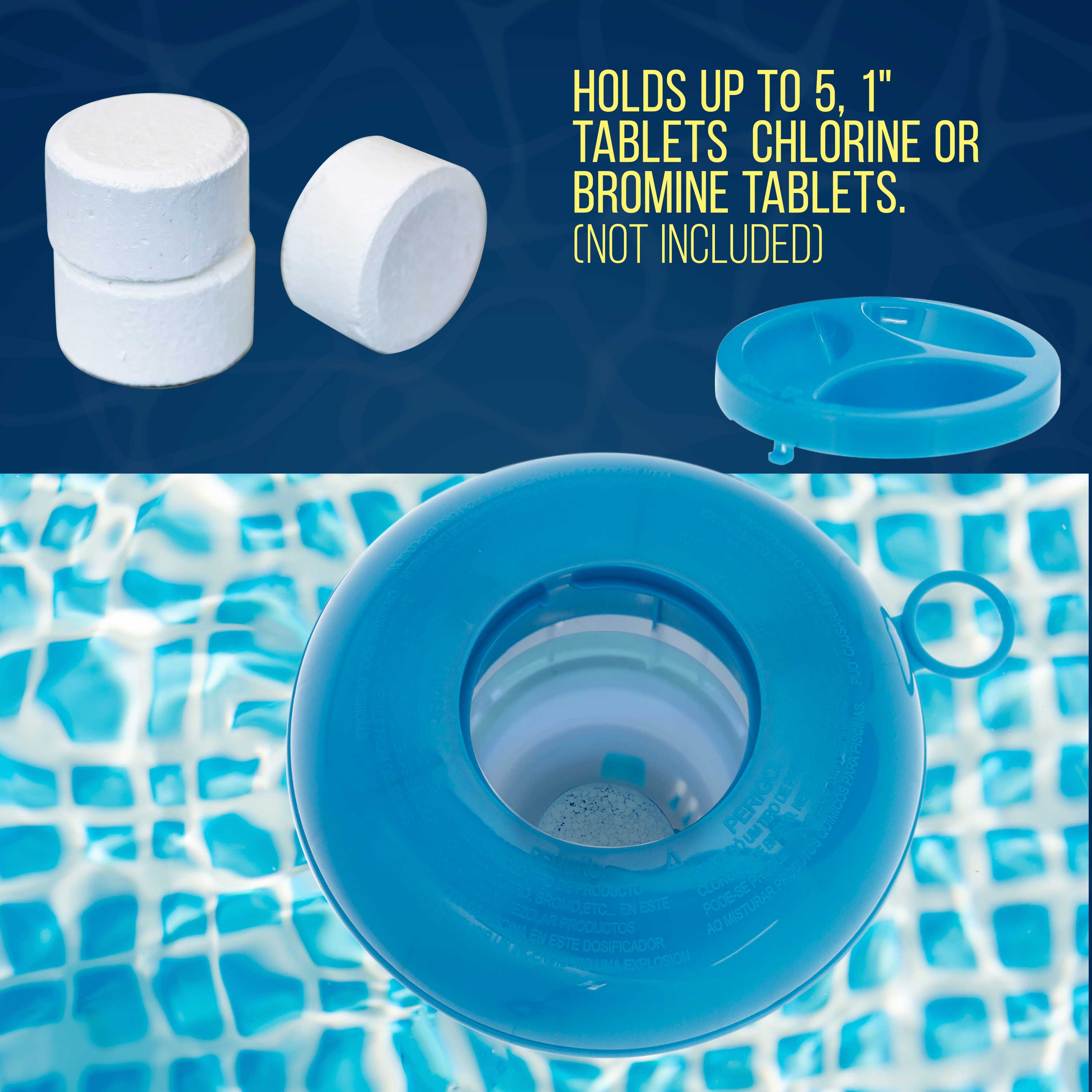 U.S. Pool Supply® Floating Chlorine & Bromine Dispenser - 5