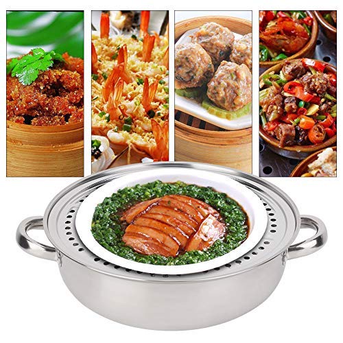 Premium Stainless Steel Steamer Pot 28cm - Multi-Layer Stockpot for Hotpot, Soup & Steaming - Durable Cookware for Home & Restaurant Use - Perfect for Asian Cuisine & Family Gatherings