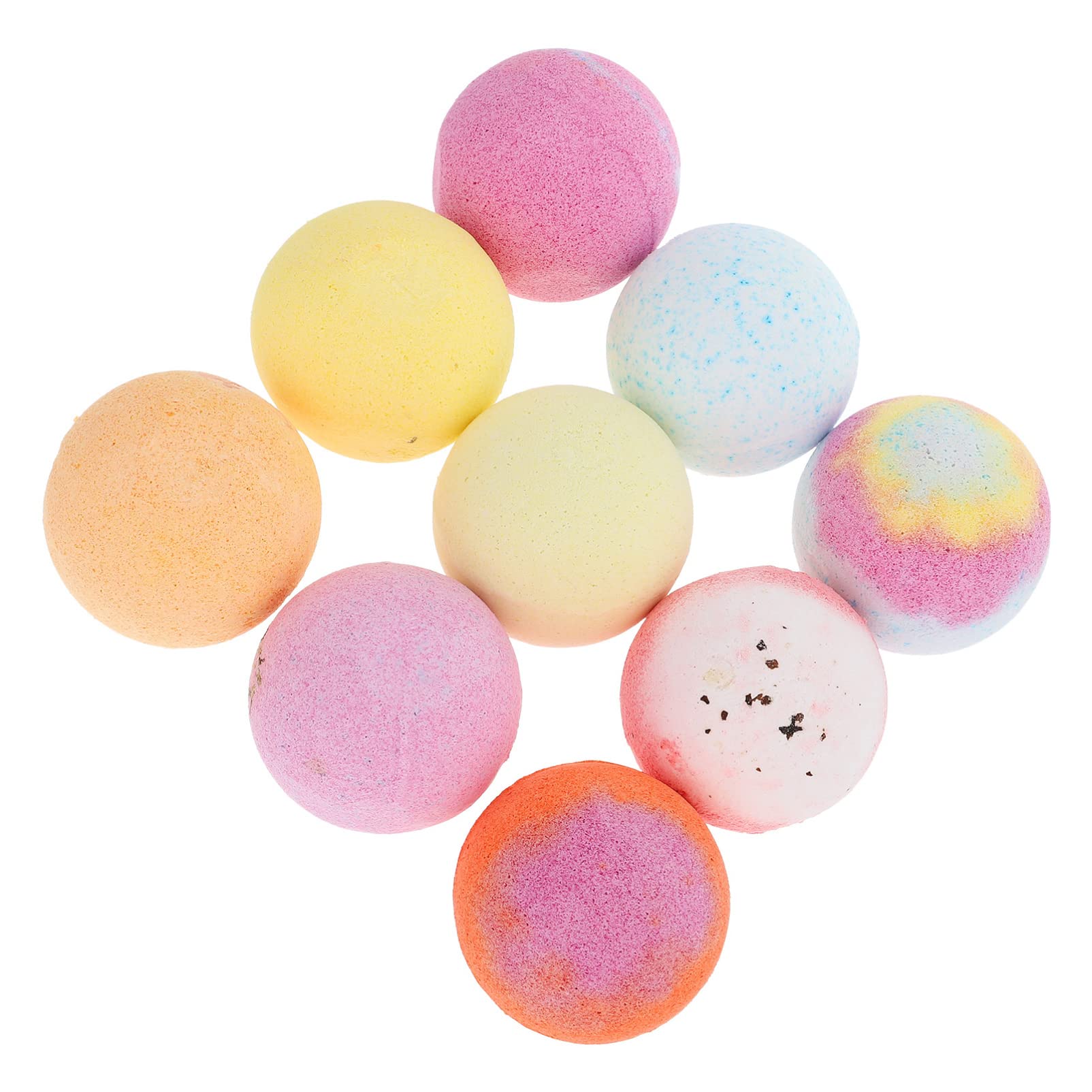 9-Piece Natural Spa Bath Set with Soothing Moisturizing Bath Salt Balls - Relaxing Shower Balls for Stress Relief & Skin Hydration | Perfect for Home Spa, Self-Care, and Gift Giving