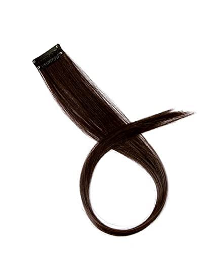 CADENZA HAIR Real Human Hair Clip-in Hair Extensions - 8 Inch Natural Black One Clip Hair Extensions for Length & Volume - Perfect for Parties, Weddings & Everyday Styling