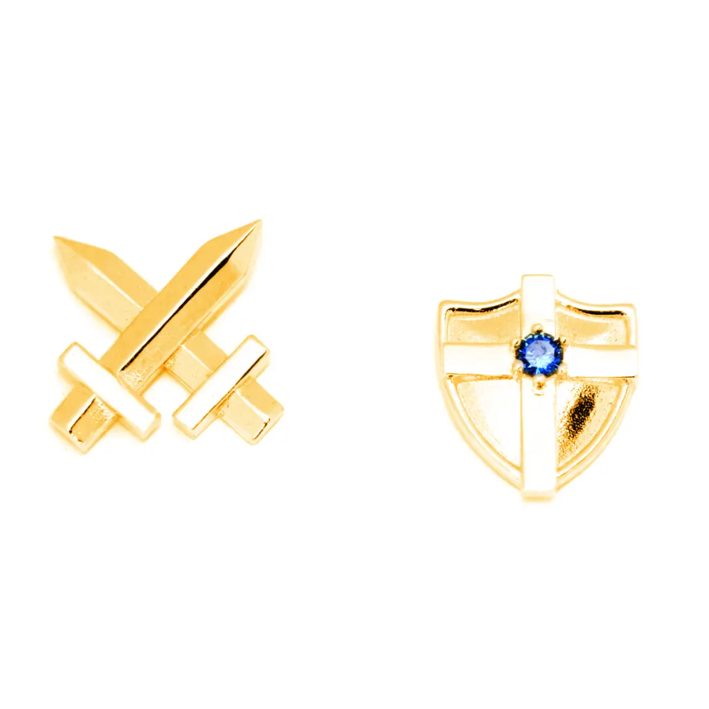 Paladin Earring - Stylish Medieval Fantasy Jewelry for Women - Perfect for Cosplay, Renaissance Fairs & Everyday Wear