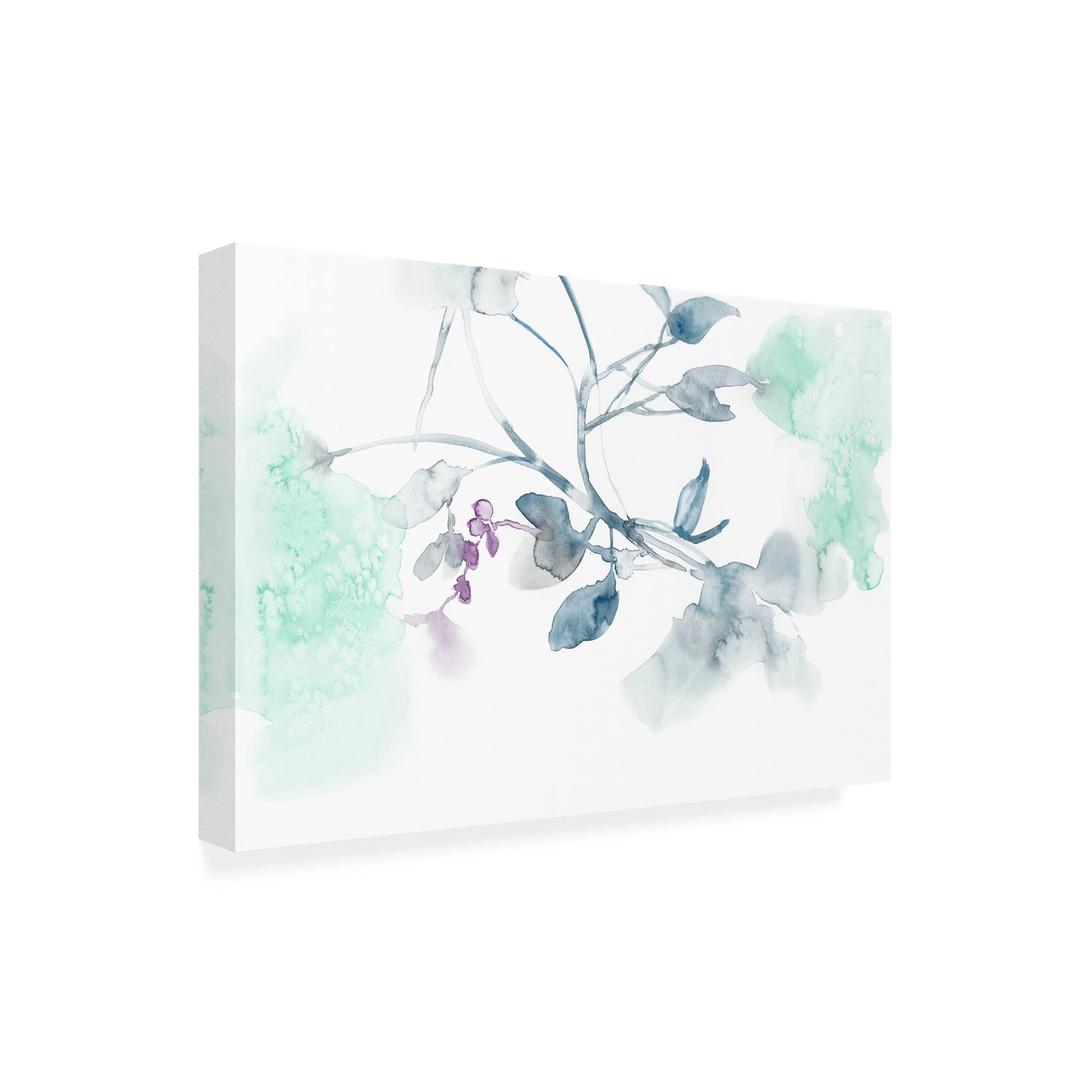 Jennifer Goldberger 'Ethereal Purple II' Canvas Wall Art Print - Modern Abstract Painting for Living Room, Bedroom & Office Decor