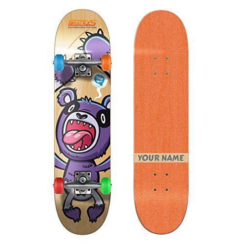 Orange Grip Tape / Multi-Color Wheels