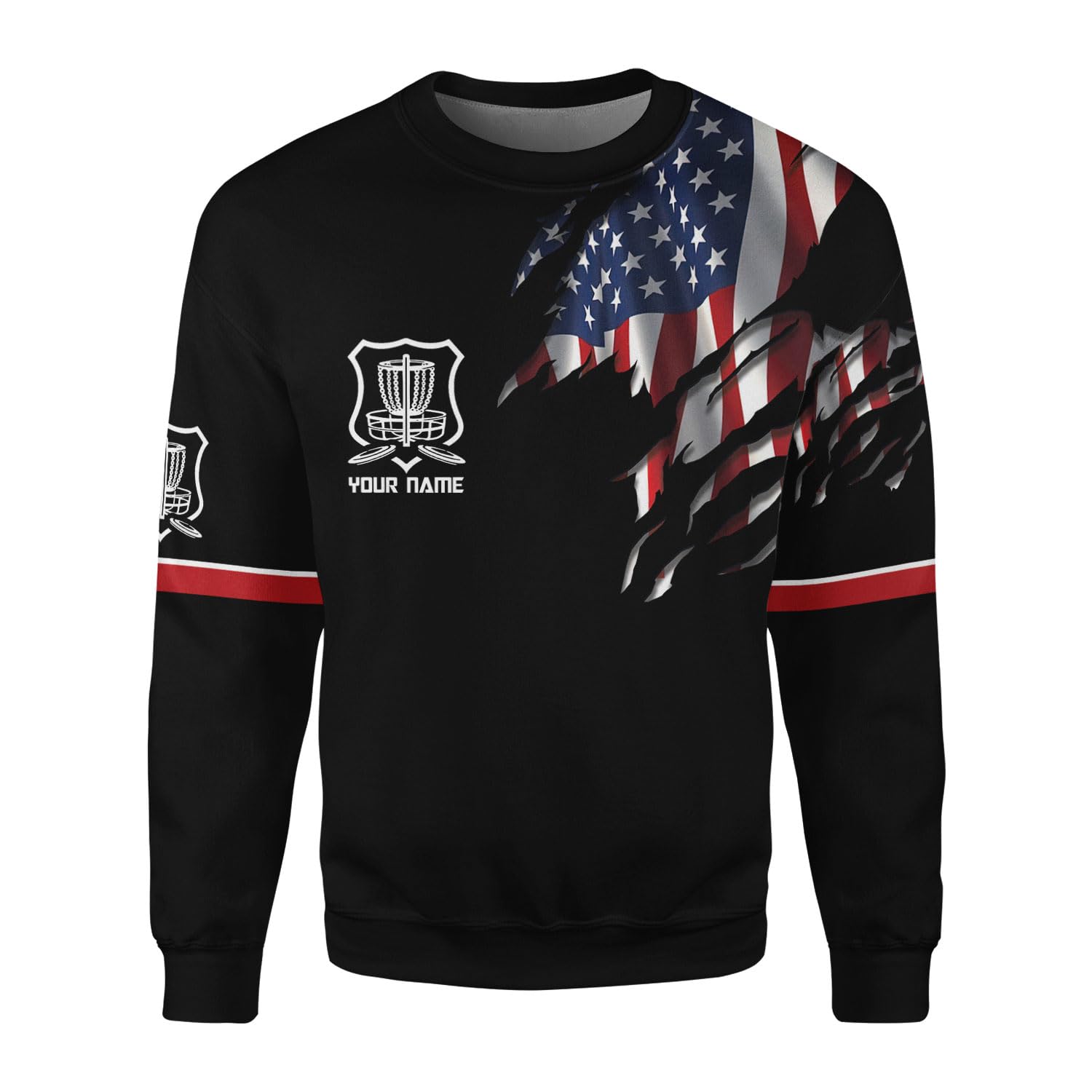 Custom 3D Printed Disc Golf T-Shirts for Men - Personalized All Over Print Tees Sizes S-5XL | Perfect for Tournaments, Casual Wear & Disc Golf Enthusiasts