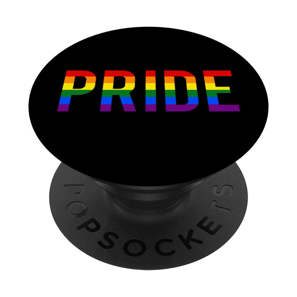 LGBTQ+ Pride Rainbow Flag PopSockets Swappable Phone Grip - Support Equality with Durable Phone Stand & Sticker for iPhone, Samsung, Tablets - Perfect for Pride Parades, LGBTQ Events & Daily Use
