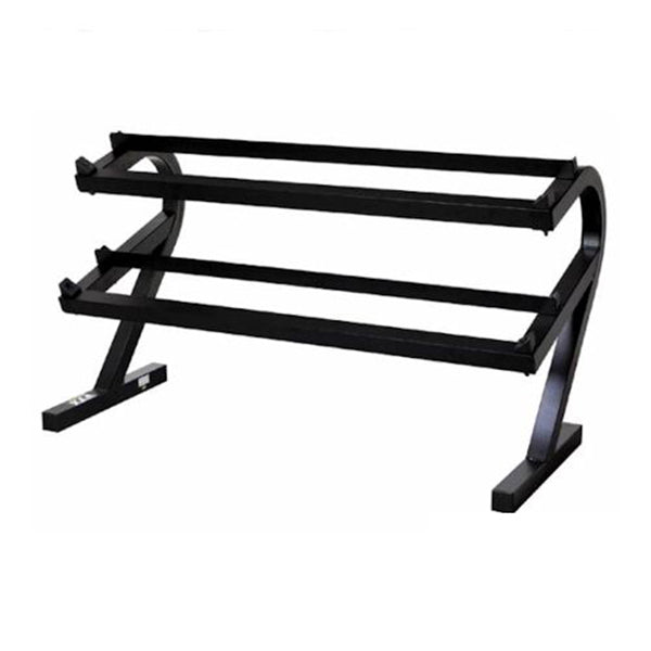 Troy Barbell VTX (T DR) 2 Tier Dumbbell Rack - Heavy Duty Dumbbell Storage Stand for Home Gym & Commercial Use