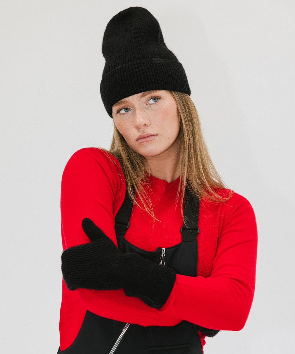 Nina Knit Beanie and Mitten Set for Women - Soft Winter Hat & Gloves Combo - Warm Accessories for Cold Weather, Outdoor Activities, and Fashion