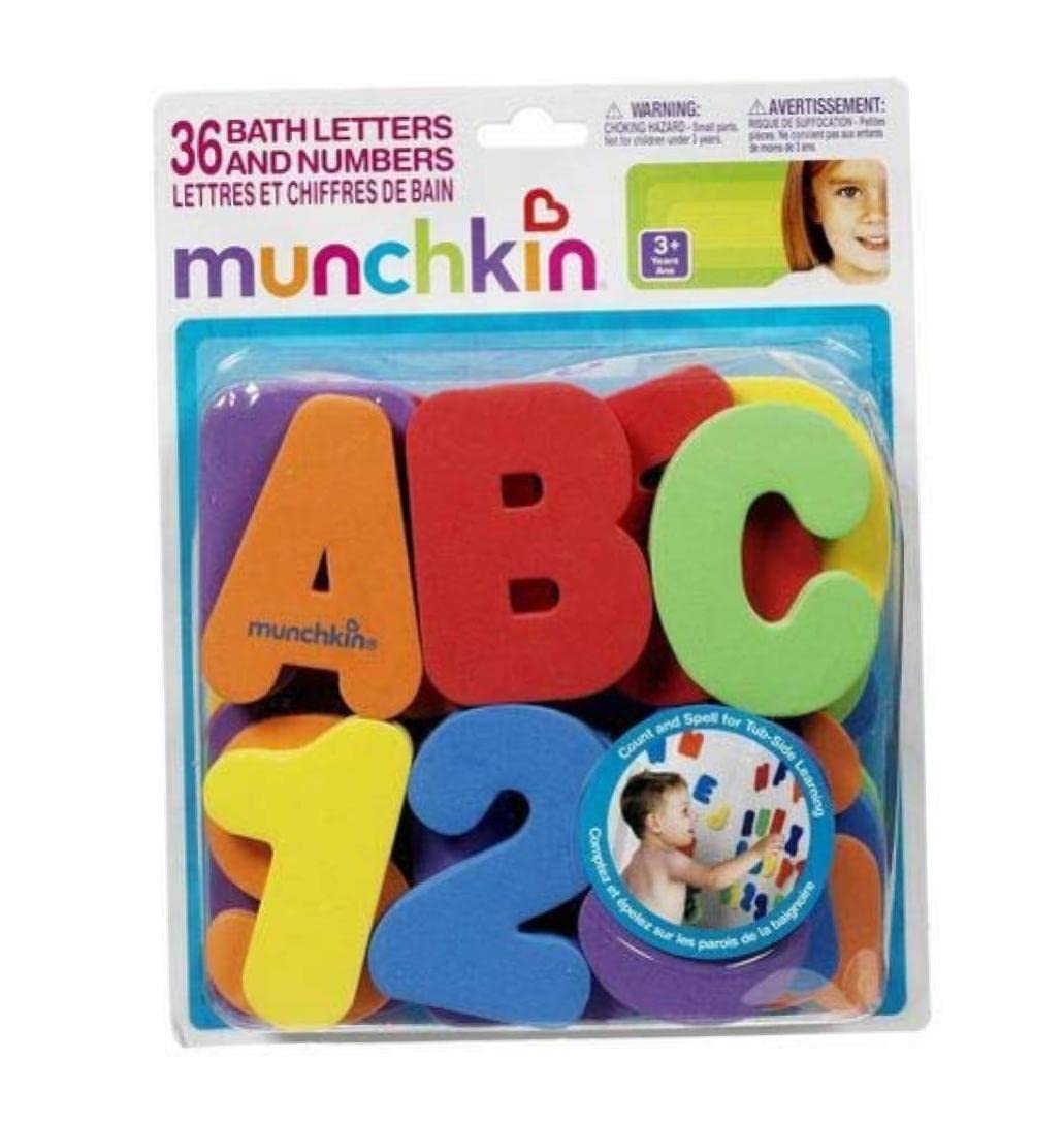 Non-Toxic Foam Numbers & Letters Bath Toys - 36PCS Educational Alphabet Counting Set for Toddlers | Safe Bathtime Learning & Sensory Play for Babies