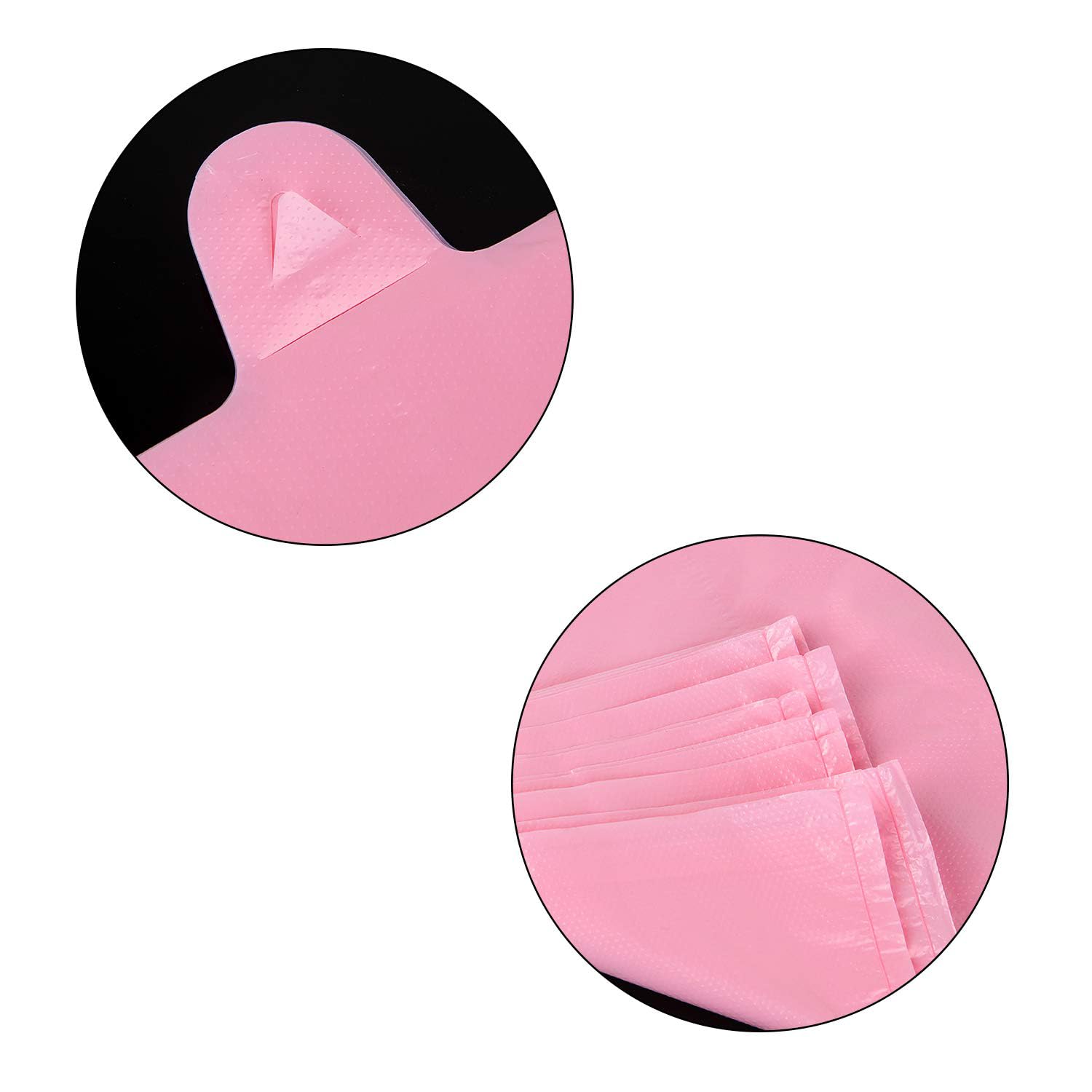 LazyMe Pink Plastic T-Shirt Bags with Handles - 12x20 Inch Bulk Pack of 200 - Durable Grocery & Retail Shopping Bags for Supermarkets, Convenience Stores & Boutique Packaging
