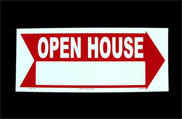 Corrugated Plastic Open House Signs - 5 Pack | Durable & Weatherproof Real Estate Signs for Yard, Lawn & Driveway