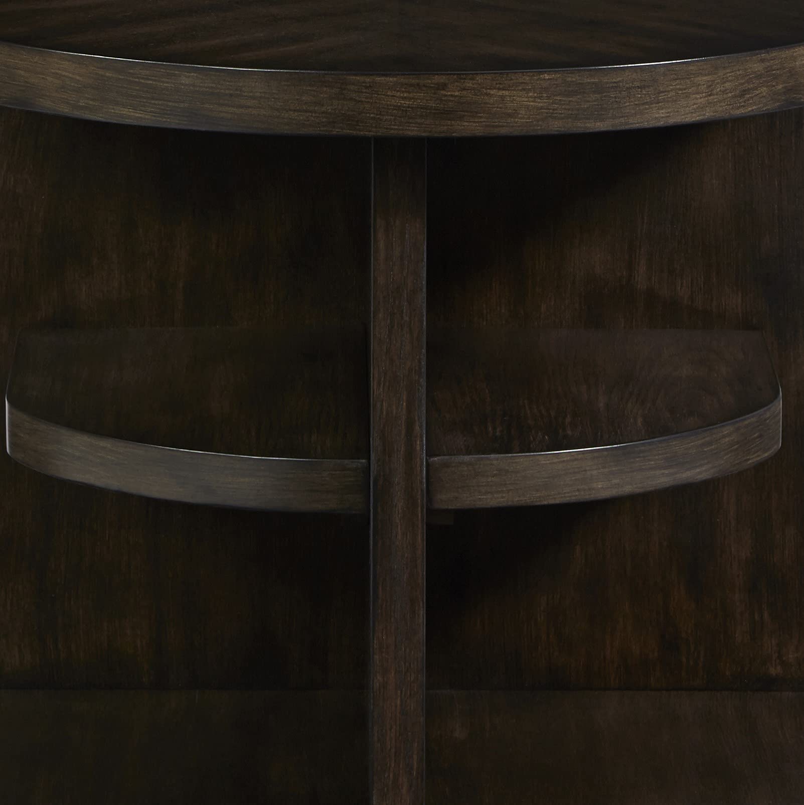Progressive Augustine End Table in Sepia Brown - Small Side Table for Living Room, Bedroom, or Office - Perfect for Lamps, Books & Decor