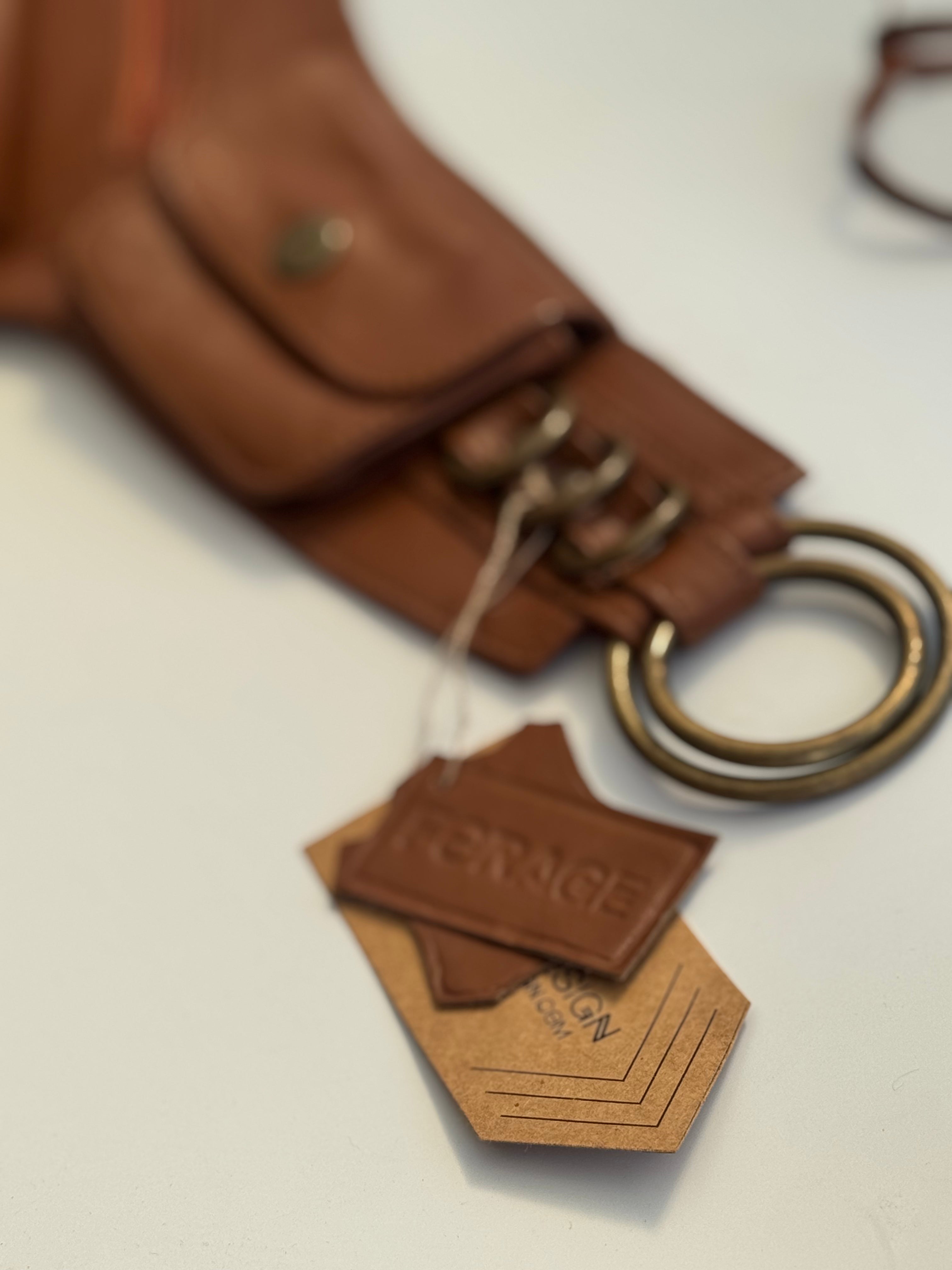Genuine Leather Hip Bag for Men & Women - Saddle Brown Crossbody Waist Pack - Perfect for Travel, Hiking, and Everyday Use
