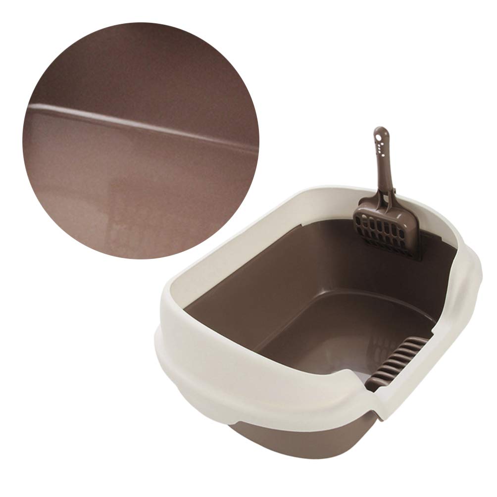 Semi-Enclosed Cat Litter Box with Scoop & Mat - Anti-Splash for Indoor Cats