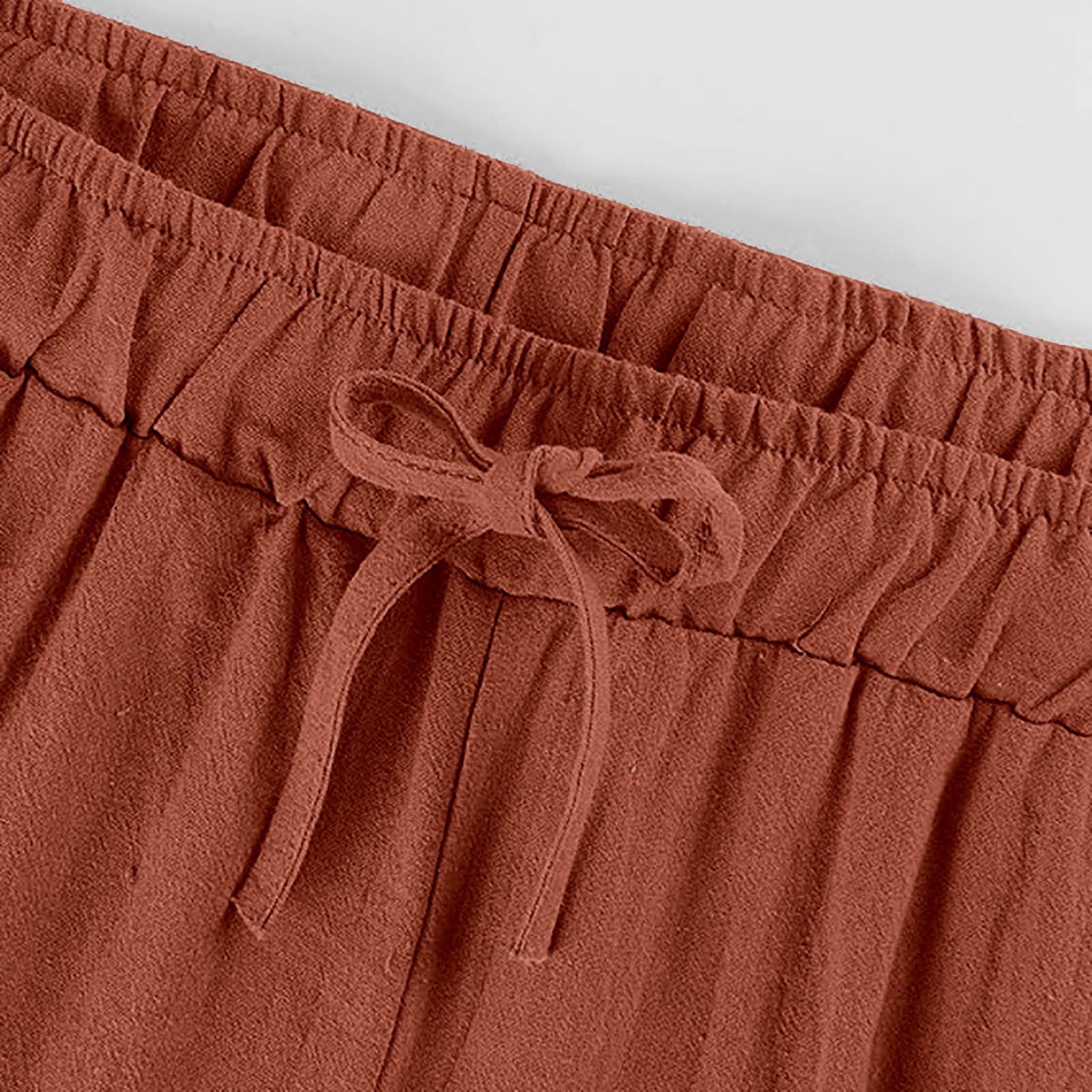 Lightweight Linen Pants for Women - Wide Leg Summer Palazzo Pants for Beach & Travel