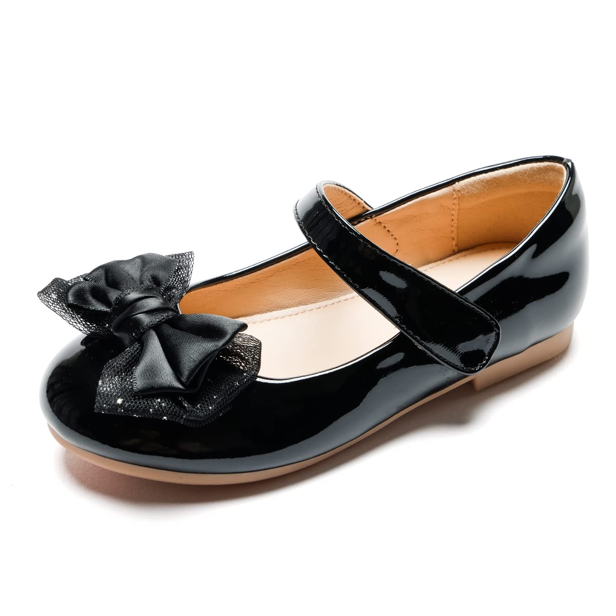 SOFTKIDS Toddler Girls Mary Jane Princess Flower Dress Shoes - Comfortable Flats for Wedding, Party, School Uniform & Everyday Wear - Perfect for Special Occasions, Playdates & Formal Events