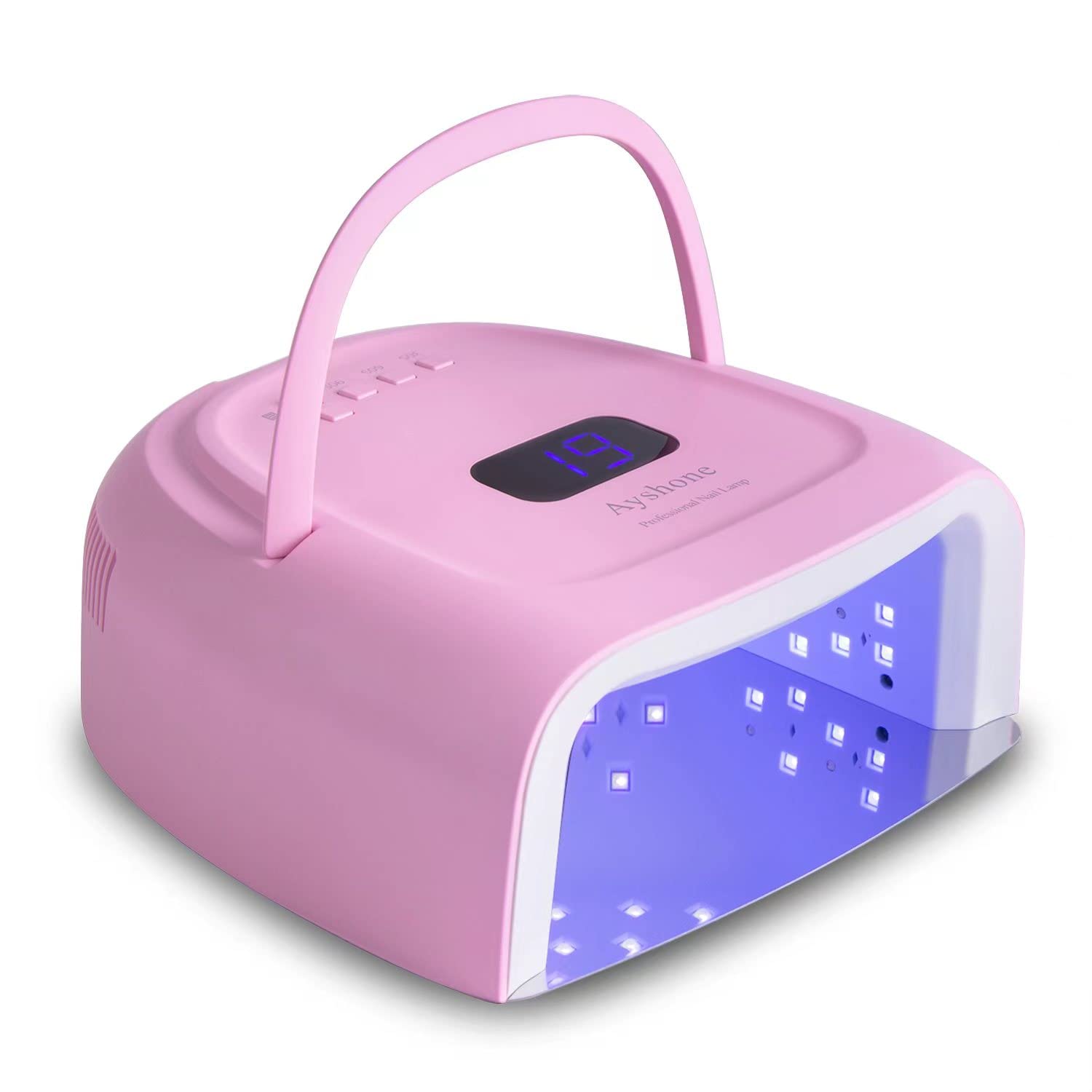 60W Rechargeable LED Gel Nail Lamp - Cordless UV LED Nail Light Dryer with Touch Sensor & LCD Screen for Salon & Home Manicure | Perfect for Gel Polish Curing & Nail Art Drying