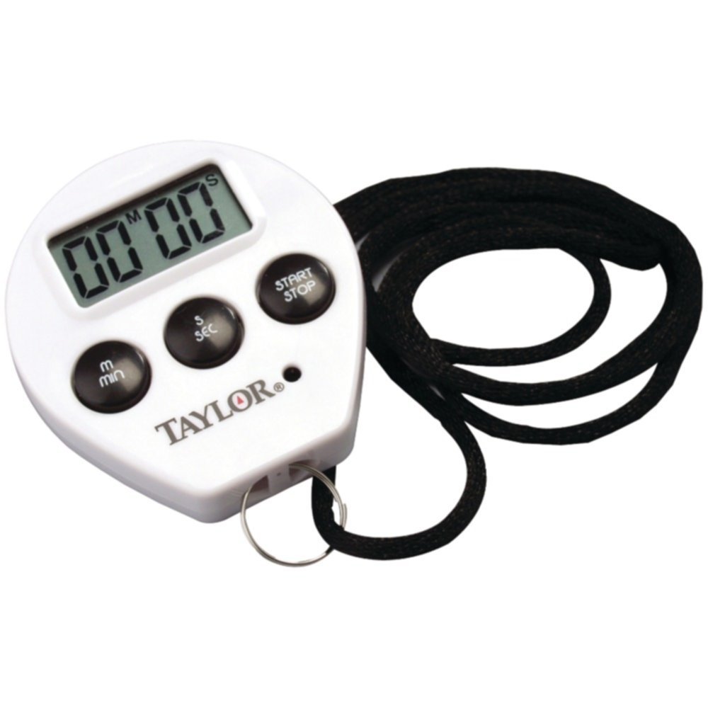 Taylor 5816N Digital Chef Timer & Stopwatch with Lanyard - Kitchen Cooking Timer for Baking, Grilling, Meal Prep - Perfect for Home & Professional Kitchens