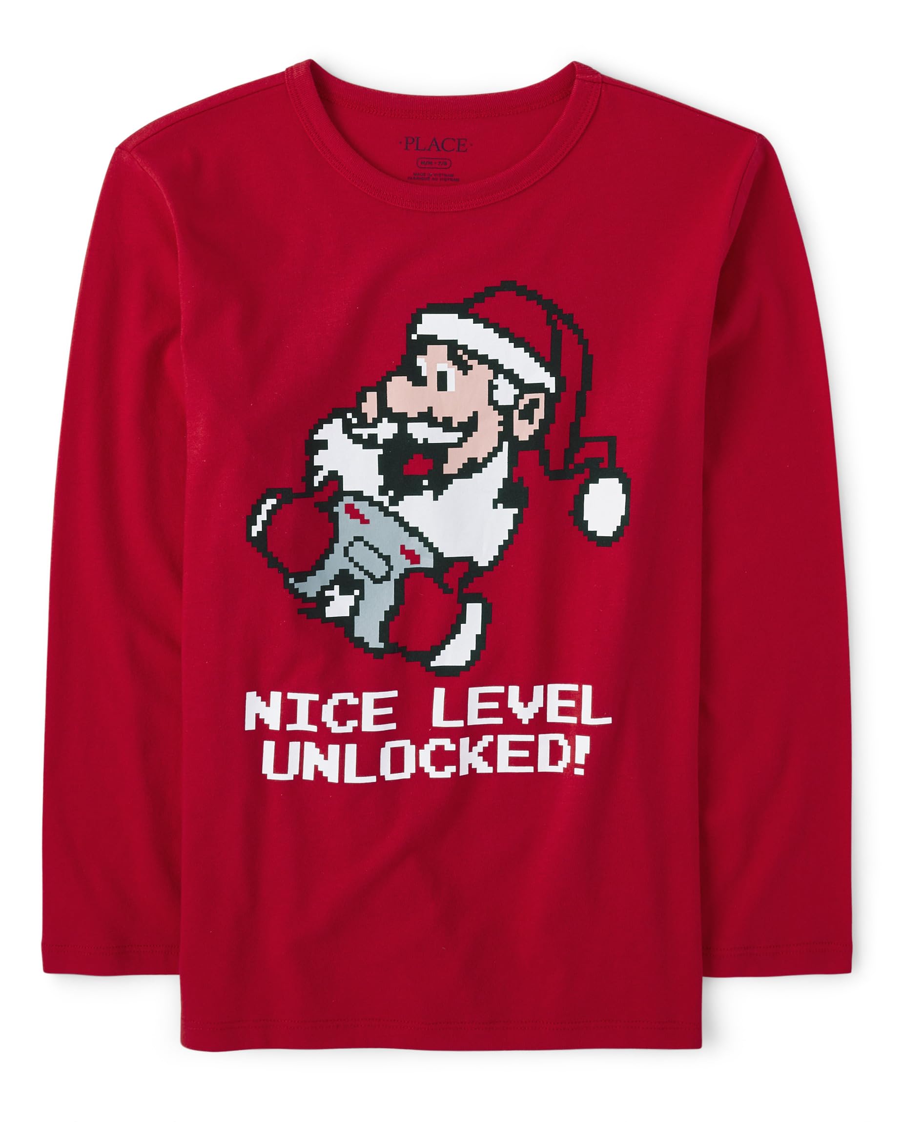 The Children's Place Boys Holiday Long Sleeve Graphic T-Shirts - Christmas, Halloween & Easter Cute Tees for Toddler & Kids - Perfect for Family Gatherings & Seasonal Celebrations