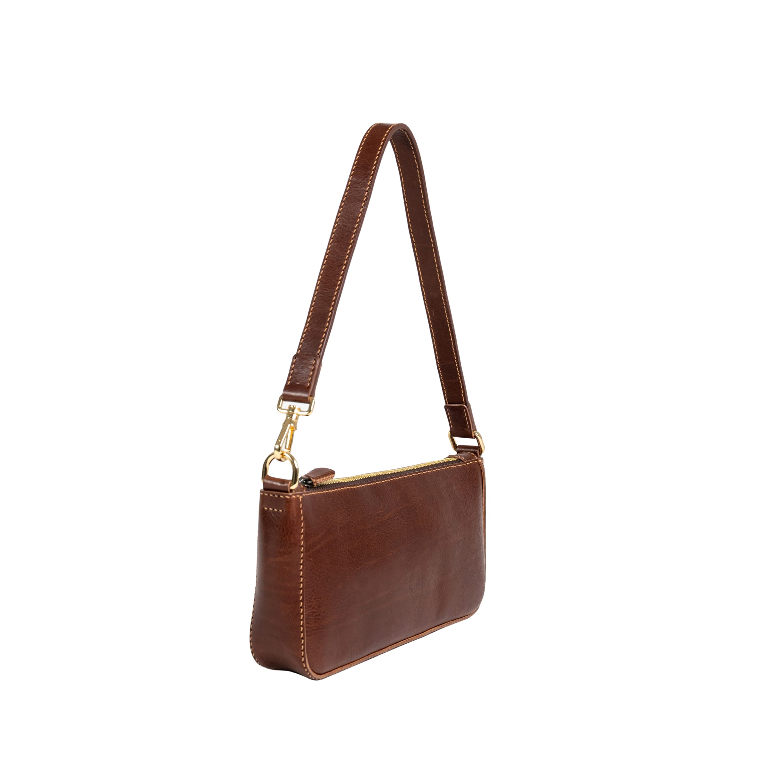 Premium Leather Shoulder Bag - Camilia Crossbody Bag in Dark Brown for Women | Stylish & Durable Handbag for Work, Travel & Everyday Use