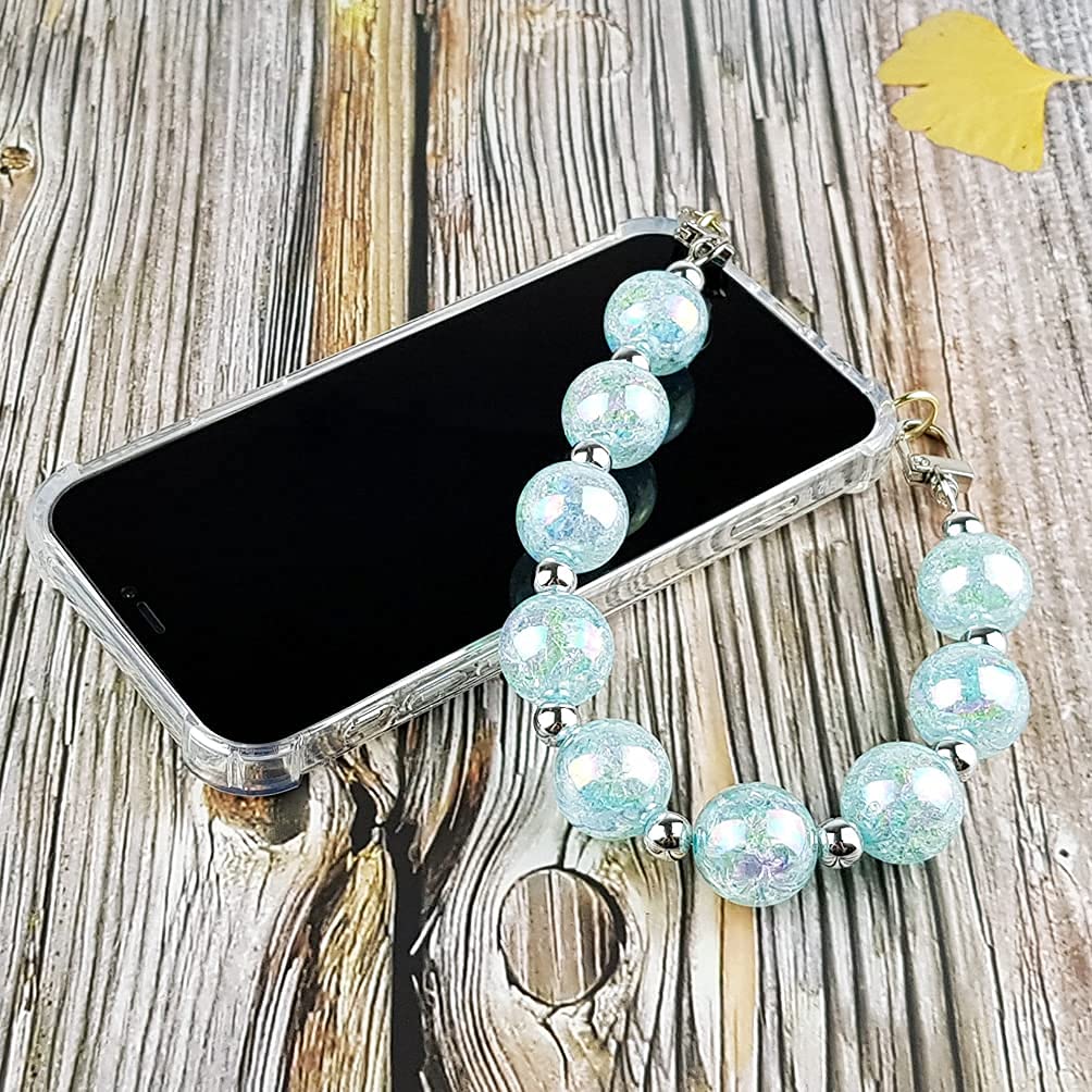 Qoosan Bling Beads Wrist Strap Cover for iPhone 12 Pro Max (6.7