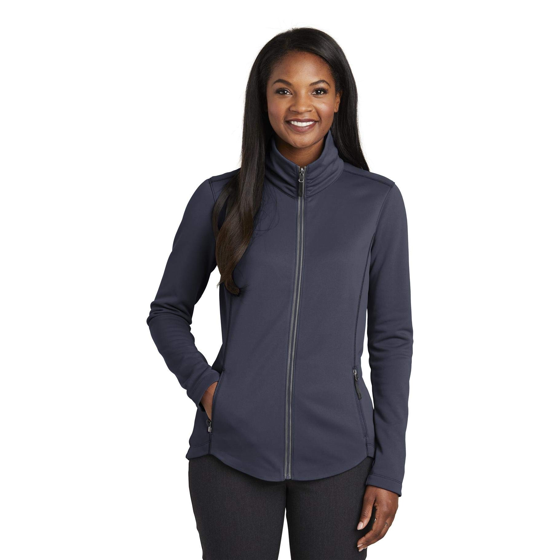 Port Authority Ladies Collective Smooth Fleece Jacket - Women's Lightweight Warm Zip-Up Fleece Jacket for Outdoor Activities & Casual Wear