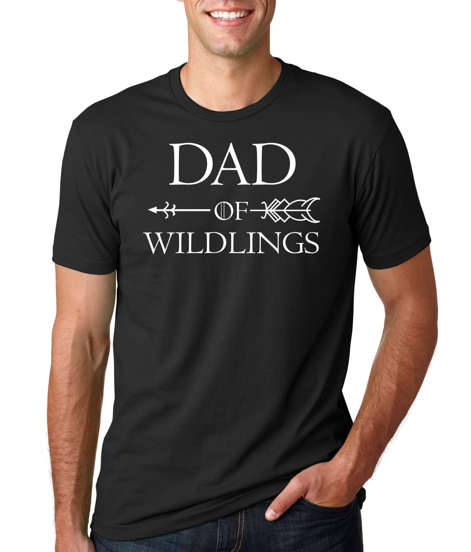 Wildlings Dad T-Shirt - Funny Father's Day Gift for Dads - Cool Graphic Tee for Casual Wear & Outdoor Activities