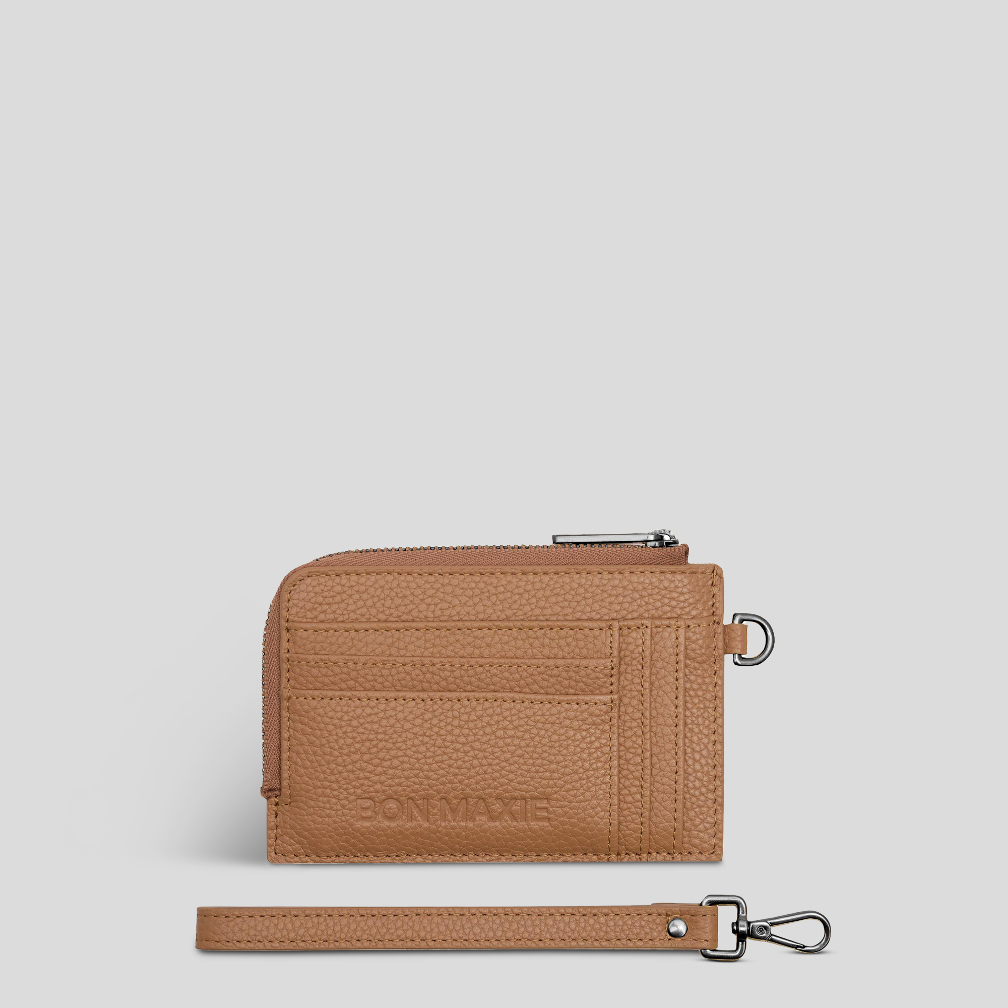 Premium Genuine Leather Mini Wallet for Women - Slim RFID Blocking Bifold Card Holder - Perfect for Everyday Use, Travel & Minimalist Lifestyle (Tan)