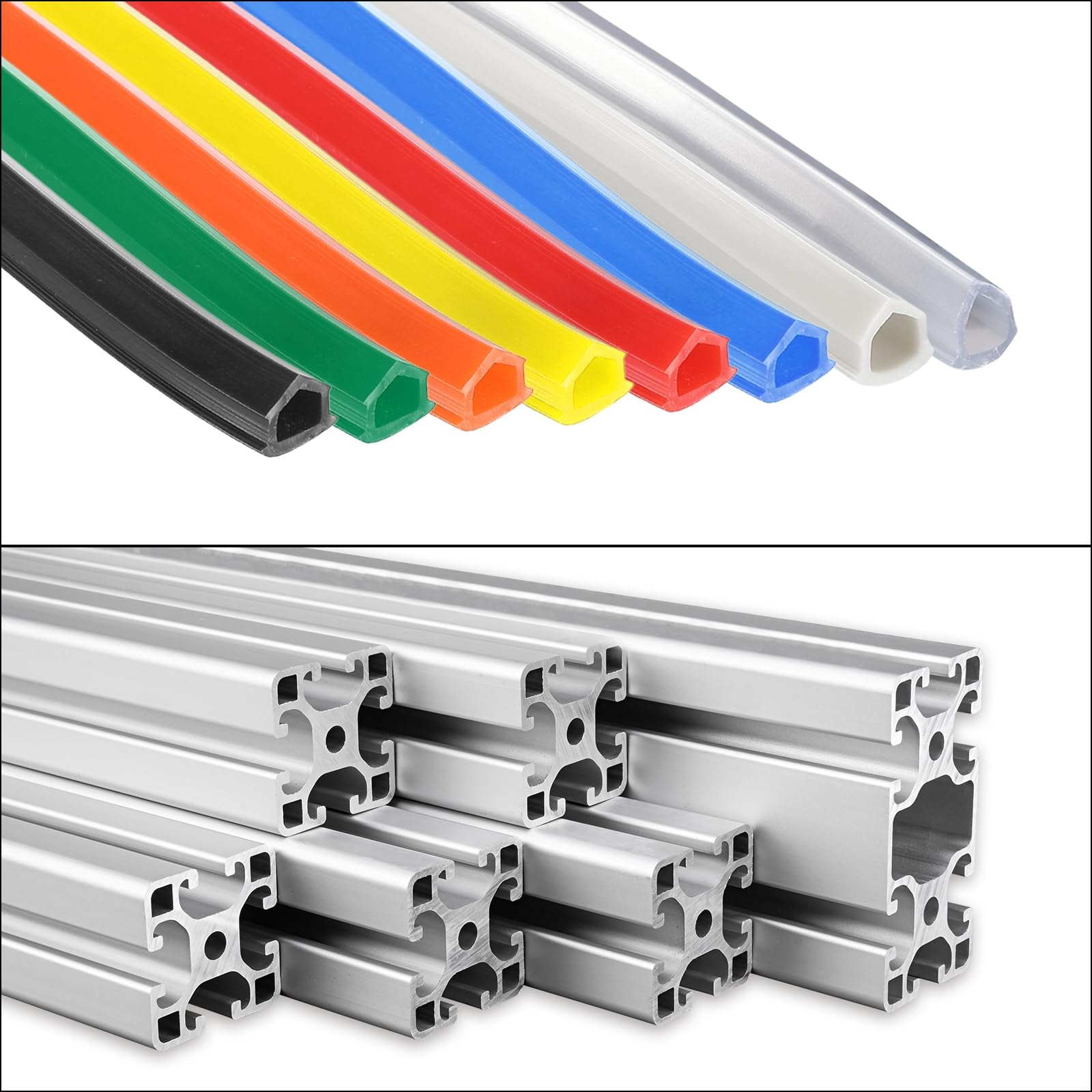 Meccanity 20M 6mm Aluminum Profile Slot Cover Flat Seal - Red 2020 Series for 3D Printers | Durable 3D Printer Accessory | Perfect for CNC Machines & DIY Projects (Pack of 1)