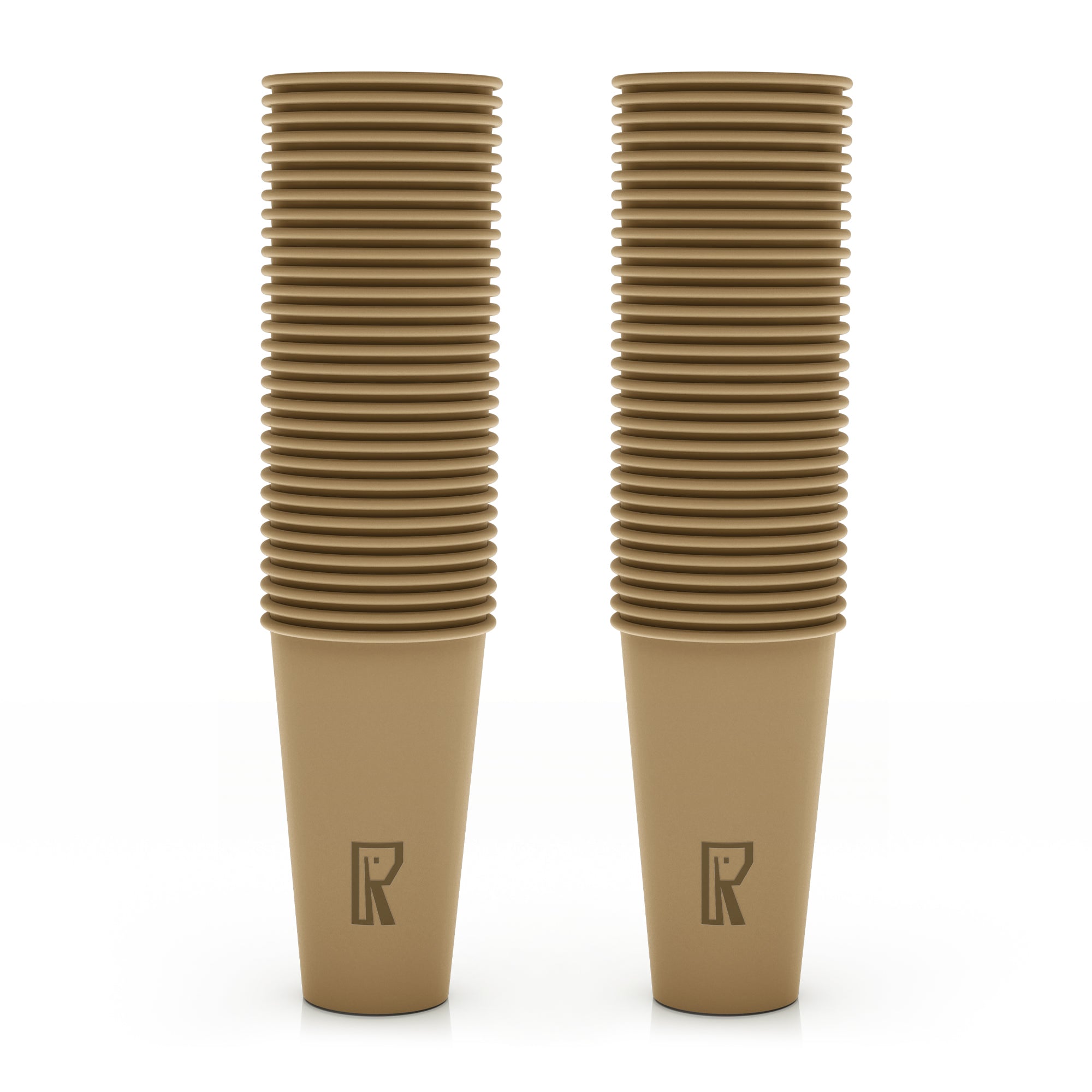 60 Pack Disposable Paper Cups - Eco-Friendly & Leak-Proof for Parties, Picnics, and Office Use