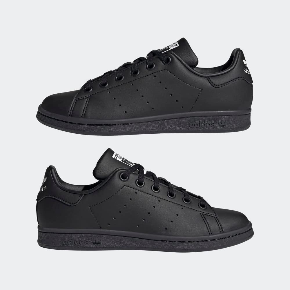 adidas Kids' Stan Smith Sneakers - Eco-Friendly Vegan Shoes for Boys & Girls | Sustainable Plastic Waste Reduction | Perfect for School, Play & Everyday Wear