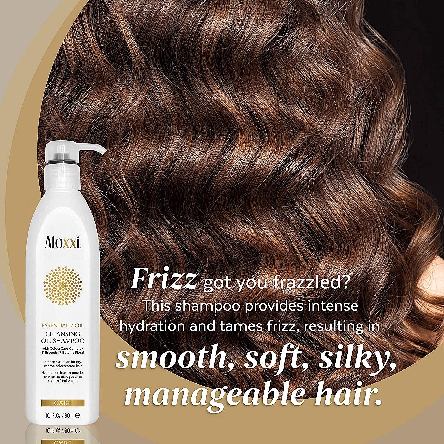 ALOXXI Essential 7 Botanic Blend Oil Cleansing Shampoo & Conditioner Set - 33.8 oz for Dry, Damaged Hair - Sulfate-Free, Nourishing Hair Care for Daily Use at Home or Salon
