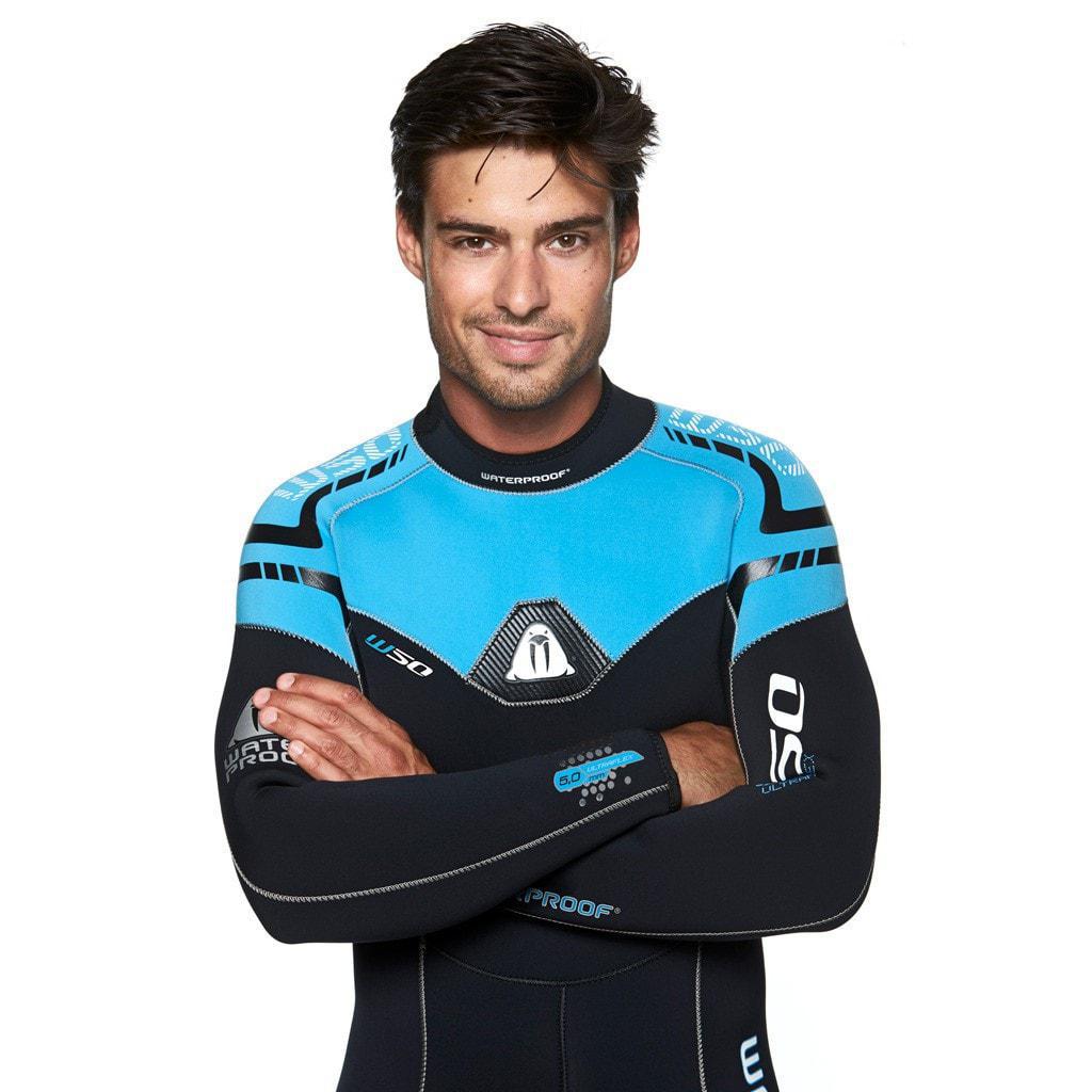 Waterproof W50 5mm Men's Wetsuit for Scuba Diving, Surfing & Snorkeling - Thermal Protection for Cold Water Adventures