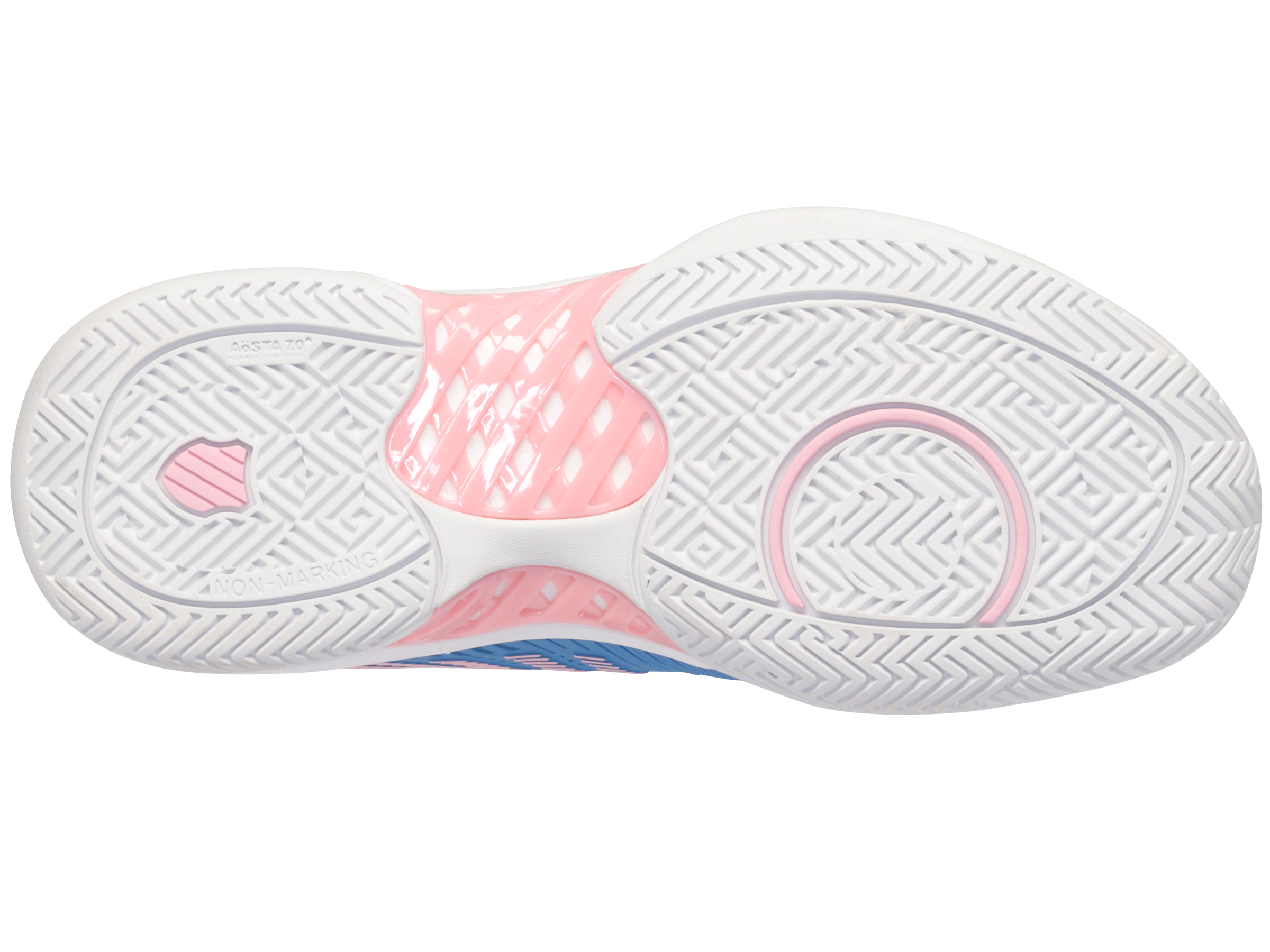 Hypercourt Express 2 Tennis Shoes - Silver Lake Blue/White/Orchid Pink | Lightweight & Durable Court Sneakers for Women | Perfect for Tennis, Pickleball & Casual Wear