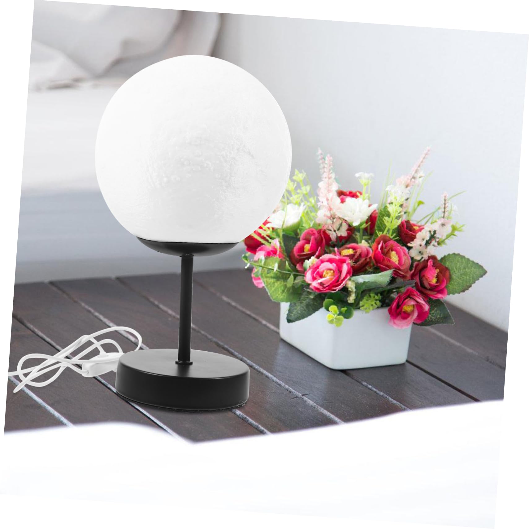 Yardenfun 3D Illusion LED Night Light Lamp - Modern Bedside Table Lamp for Bedroom, Kids Room, Nursery - Perfect for Night Reading, Relaxation & Decorative Ambiance