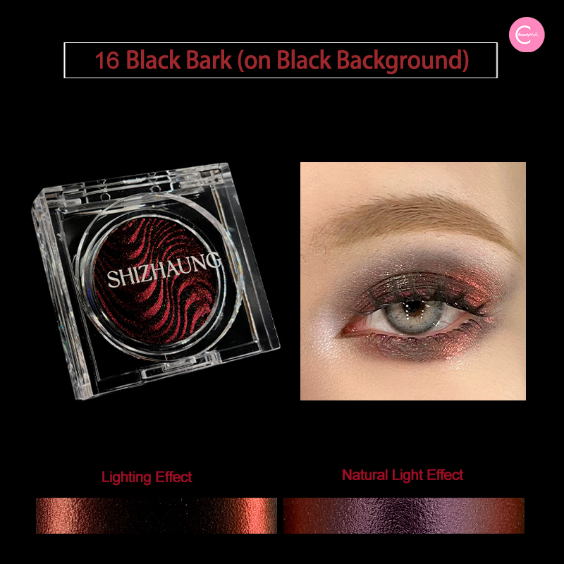 SHIZHUANG Single Chromatic Chameleon Eyeshadow - Long Lasting Pressed Pigment Makeup for Day & Night Wear - Perfect for Party, Date Night and Special Occasions