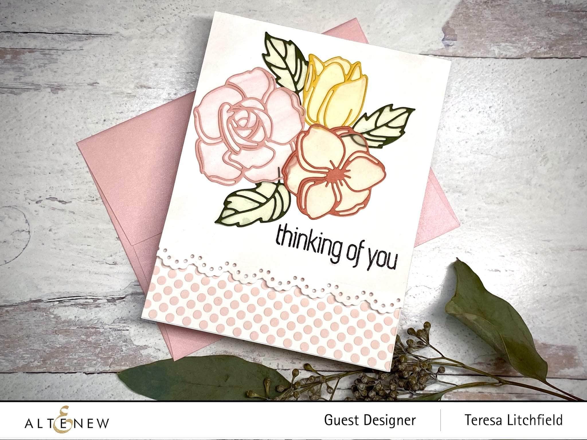Floral Doodles Die Set for Card Making - DIY Scrapbooking, Paper Crafting & Wedding Invitations