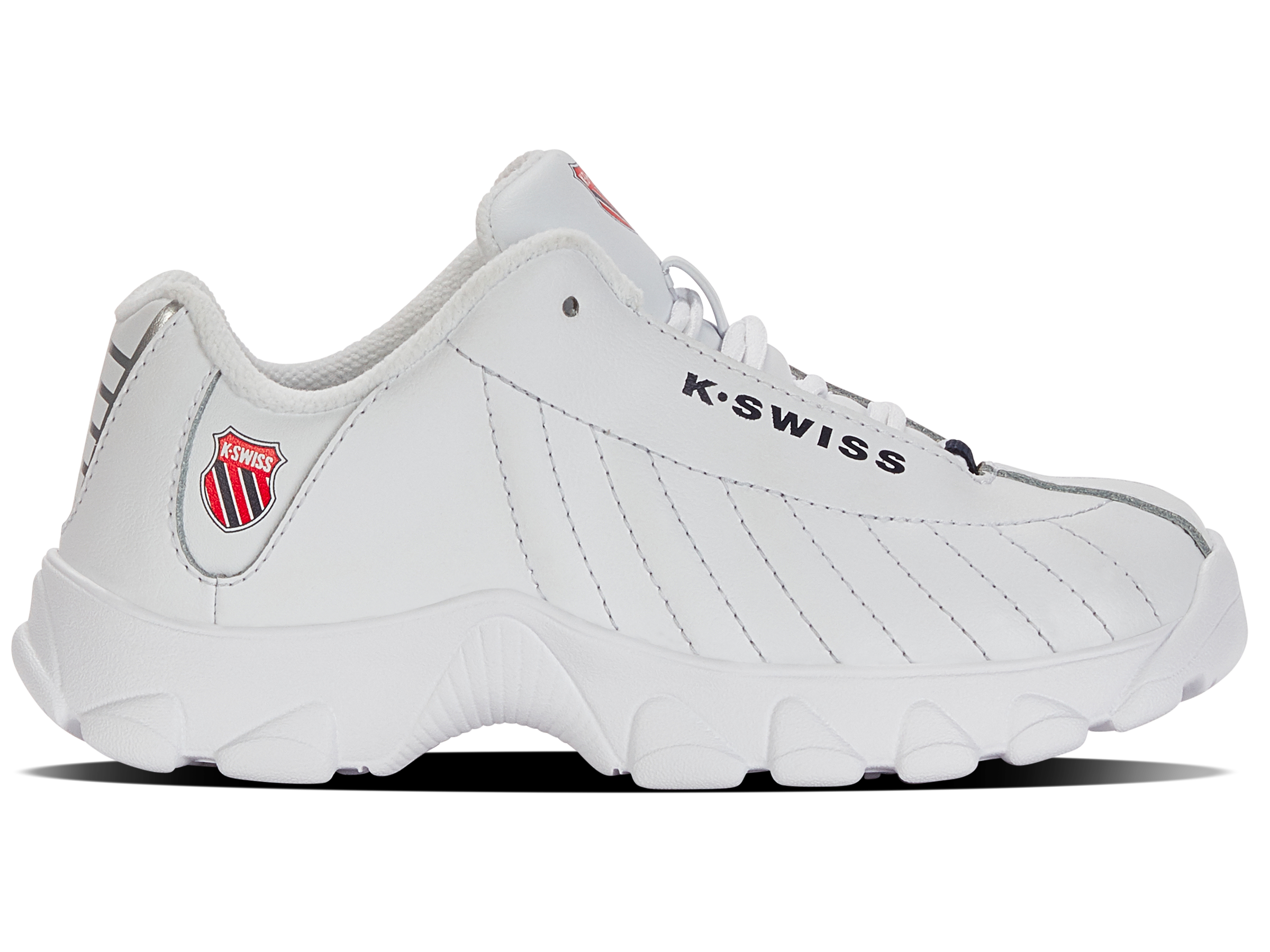 ST329 Men's Running Shoes - White/Navy/Red | Lightweight & Breathable for Jogging, Gym Workouts & Daily Wear