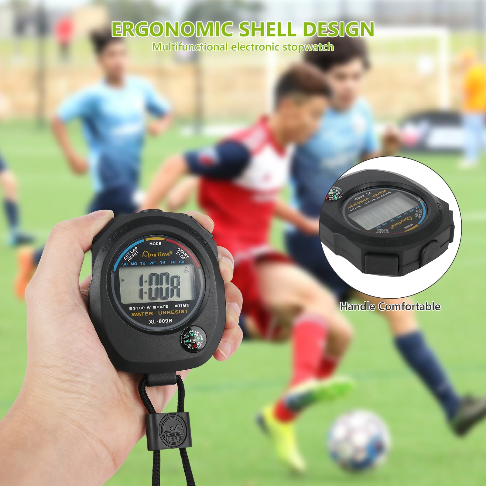 LUFEIS Professional Magnetic Soccer Coaching Board - Portable Tactical Football Whiteboard with Pens, Eraser, Brush, Timer & Whistle - Perfect for Soccer Coaches, Trainers & Tactical Training Sessions