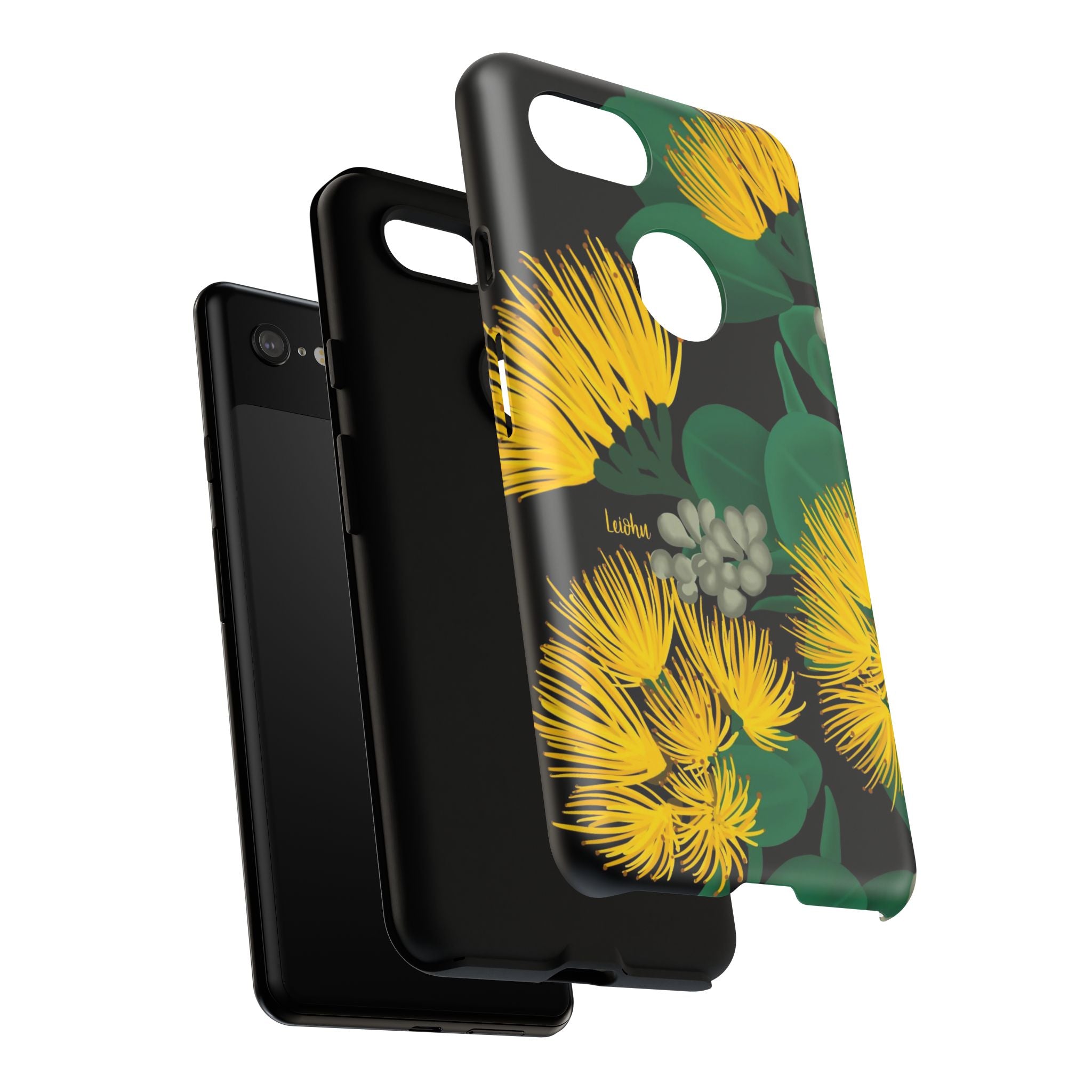 Ōhi'a Lehua Yellow Flower Hawaiian Lei - Perfect for Google Pixel Phone Photography & Hawaiian Themed Events