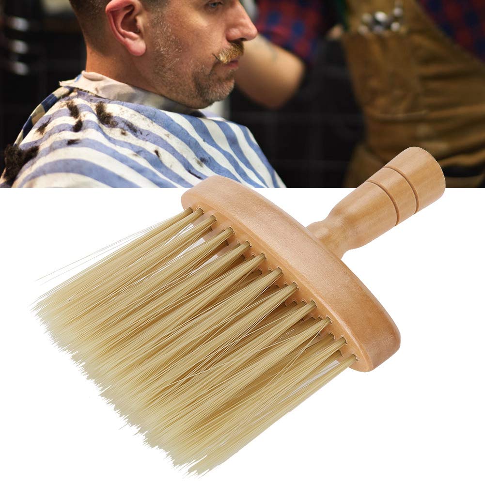 Wooden Hair Cleaning Brush with Anti-Slip Groove - Gentle Dusting Brush for Salon & Home Use - Perfect for Styling, Detangling & Quick Cleanup