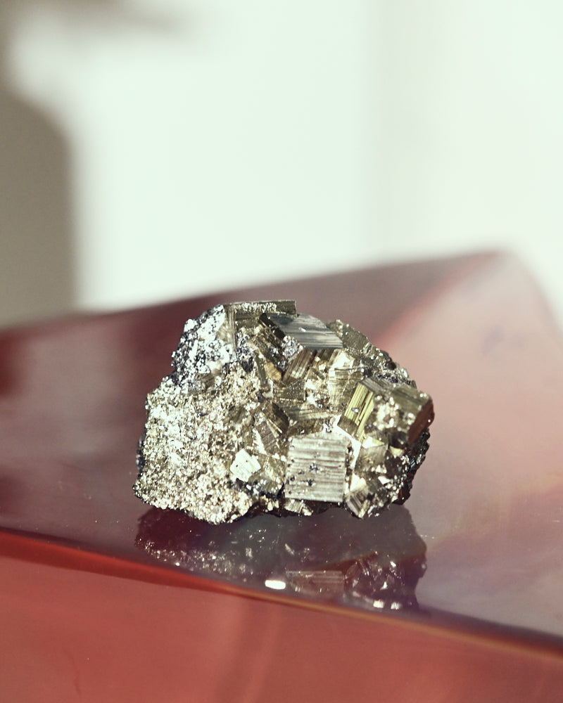 Natural Pyrite Cluster 3 Inch - Raw Mineral Specimen for Crystal Healing, Meditation & Home Decor | Perfect for Collectors, Reiki & Feng Shui
