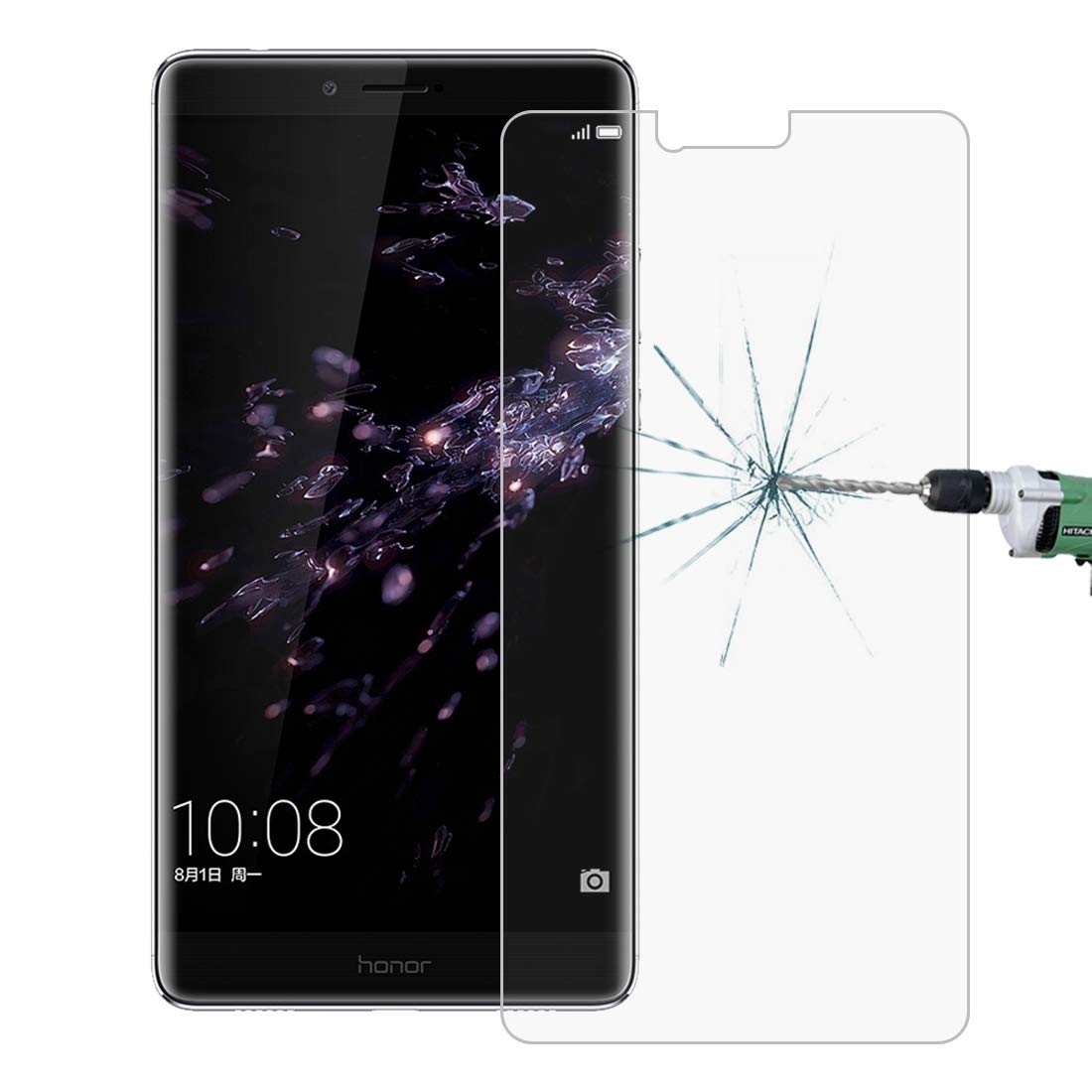 Premium 9H Hardness 2.5D Explosion-Proof Tempered Glass Screen Protector for Huawei Honor Note 8 (100-Pack) - 0.26mm Ultra-Thin Protective Film for Daily Use, Work & Travel