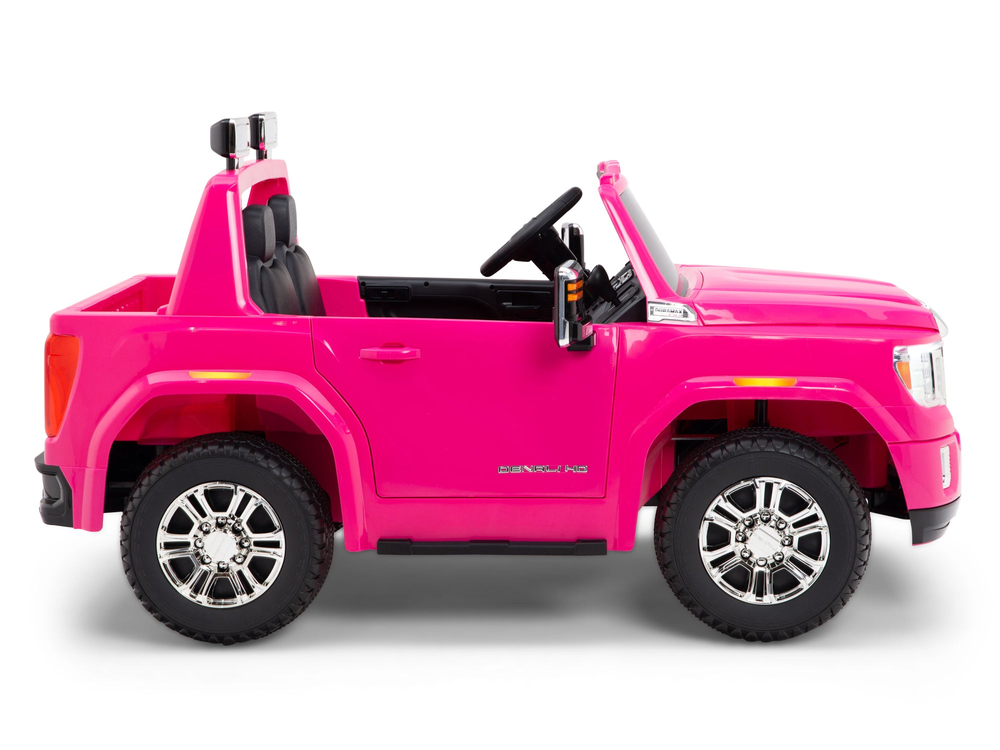 12V GMC Sierra Denali Kids Electric Ride-On Truck with Parent Remote Control - Pink Battery-Powered Car for Boys & Girls - Outdoor Play, Birthday Gifts, Backyard Fun