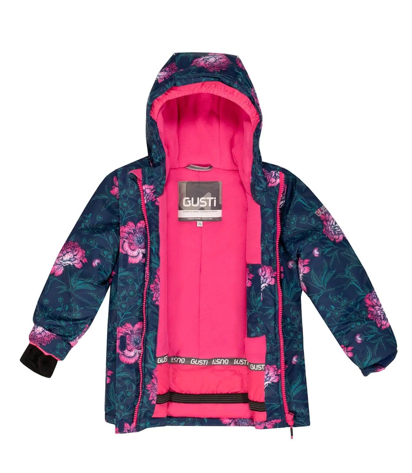 Gusti Makena Waterproof Snowsuit for Kids - Warm Winter Jacket & Pants Set, Ocean Blue - Perfect for Skiing, Snowboarding & Outdoor Winter Activities