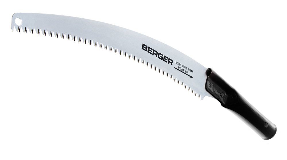 Berger ArboRapid 63813 Professional Pruning Saw with Safety Cover - 20 Inch Black Tree Trimming Tool (51x12x10 cm) for Gardening, Landscaping & Outdoor Cutting