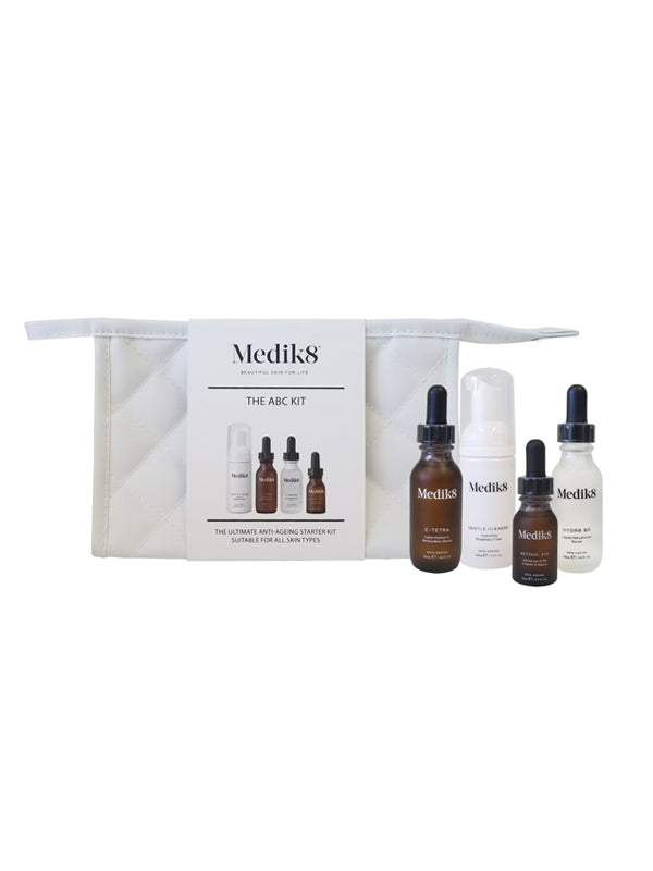 Medik8 The ABC Kit – Vitamin C Serum, Retinol & Hyaluronic Acid for Anti-Aging Skincare – Perfect for Daily Face Routine & Night Care