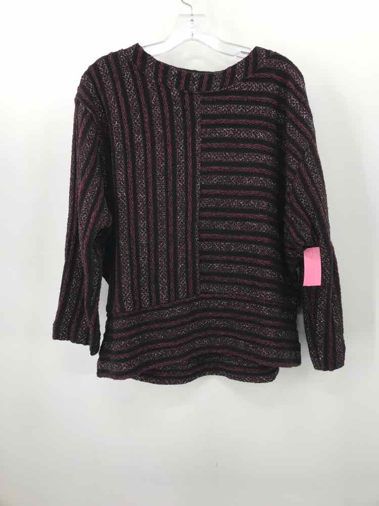 Vintage Anthropologie Black Blouse Size XL - Boho Chic Women's Top for Casual Wear & Layering